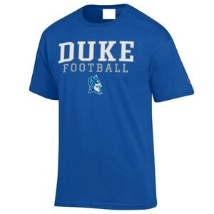 Duke Blue Devils Football Stack T-Shirt